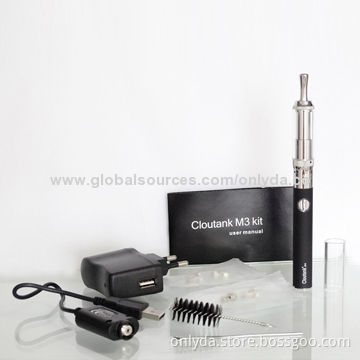 E cigarette Cloutank M3 kit, Pyrex glass with metal